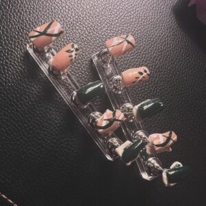 Hand painted and designed press on nails